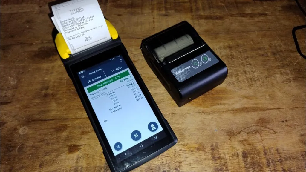 Impressora para ticket de estacionamento