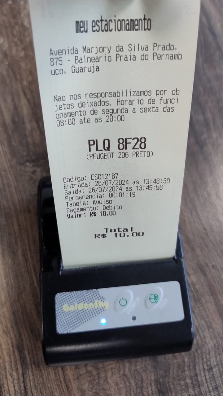 Veja quais informações devem aparecer no ticket de estacionamento