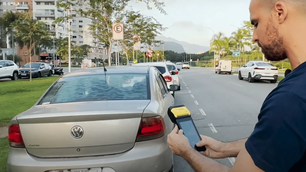 Sistema para estacionamento na maquina Pagbank